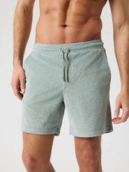 Bjorn_borg BORG TOWELING POOL SHORTS SLATE GRAY. Szare szorty męskie Björn Borg, bez wzorów, klasyczne. Za 346.00 zł.