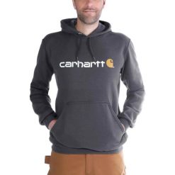 Bluza sportowa męska z kapturem Carhartt Midweight. Szare bluzy sportowe męskie Carhartt, bez wzorów, sportowe, bez kołnierzyka, bez ramiączek. Za 291.99 zł.