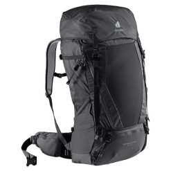 Plecak trekkingowy Deuter Futura Air Trek 60 + 10 - black/graphite. Czarne plecaki damskie Deuter, bez wzorów, z materiału, klasyczne. Za 1,159.00 zł.
