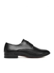 Lasocki Półbuty CEO-BROOKS2-01 MI08 Czarny. Czarne buty wizytowe męskie Lasocki, ze skóry, bez zapięcia. Za 229.99 zł.