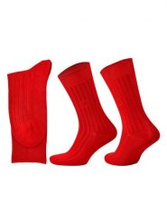 Norfolk Skarpety w kolorze czerwonym rozmiar: L. Czerwone skarpetki męskie Norfolk, bez wzorów, z materiału. Za 26.99 zł.