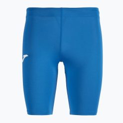 Spodenki piłkarskie termoaktywne Joma Brama Academy. Niebieskie szorty męskie Joma, bez kołnierzyka. Za 86.26 zł.