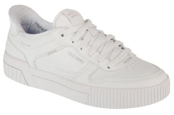 Buty sportowe Sneakersy damskie, Slip-Ins: Jade - Put It In Neutral. Białe buty sportowe na co dzień damskie Skechers, bez wzorów, z materiału, trekkingowe. Za 339.99 zł.