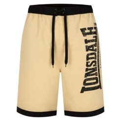 Szorty bokserskie Lonsdale Clennell. Brązowe szorty męskie Lonsdale, bez wzorów. Za 179.50 zł.