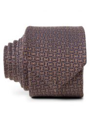 Andrew James krawat z domieszką jedwabiu Mężczyźni Bawełna brązowy, ONE SIZE. Brązowe krawaty i muchy męskie Andrew James, bez wzorów, z bawełny, biznesowe. Za 179.95 zł.