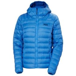 Damska kurtka z kapturem Helly Hansen Verglas Down 2.0. Niebieskie kurtki damskie Helly Hansen, na zimę, l, bez wzorów, z materiału, z kapturem. Za 889.50 zł.