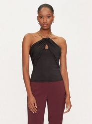 Marciano Guess Top 5GGP06 6259A Czarny Regular Fit. Czarne topy damskie Marciano Guess, xl, z aplikacjami, z syntetyku, bez kołnierzyka. Za 299.99 zł.