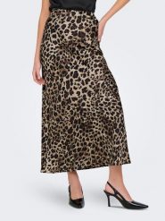 ONLY Spódnica w kolorze brązowo-beżowym rozmiar: L. Brązowe spódniczki damskie Only, l, bez wzorów, maxi, proste. Za 97.51 zł.