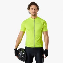 Koszulka Z Krótkim Rękawem Kolarstwo Mężczyzna Core Oddychający. Zielone t-shirty sportowe męskie SWEDEMOUNT, m, z materiału, bez ramiączek, na fitness i siłownię. Za 179.99 zł.