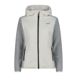 Damska kurtka hybrydowa z kapturem CMP. Białe bluzy bez kaptura damskie CMP, m, bez wzorów, z kapturem. Za 361.50 zł.