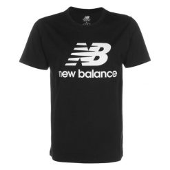 KOSZULKA T-shirt męska NEW BALANCE bawełna. Czarne t-shirty męskie New Balance, m, bez wzorów, z bawełny, bez kołnierzyka. Za 109.00 zł.