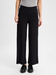 Comma casual identity spodnie materiałowe Kobiety wiskoza czarny, 38. Czarne spodnie materiałowe damskie comma casual identity, bez wzorów, z materiału, casualowe. Za 229.95 zł.