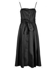 Armani Exchange Sukienka | 3GYA21 YNJHZ | Kobieta | Czarny. Czarne sukienki damskie Armani Exchange, bez wzorów, z bawełny, bez kołnierzyka, bez ramiączek, dopasowane. W wyprzedaży za 399.00 zł.