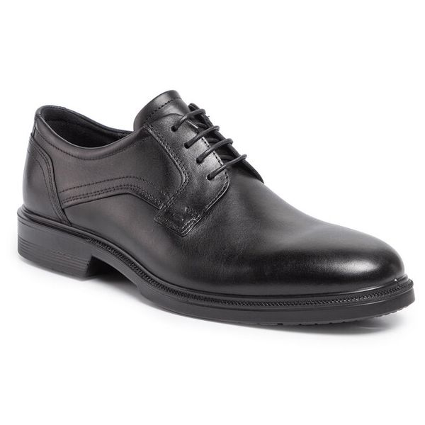 Półbuty ECCO. Czarne buty wizytowe męskie ECCO, bez zapięcia. Za 719.99 zł.