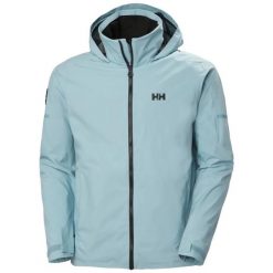 Kurtka wodoodporna z kapturem Helly Hansen Racing 2.0. Niebieskie kurtki treningowe męskie Helly Hansen, na lato, xl, bez wzorów, z materiału. Za 666.00 zł.