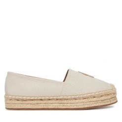 Espadryle BOSS. Brązowe espadryle damskie Boss, bez wzorów, bez obcasa. Za 629.99 zł.