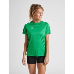 Koszulka sportowa z krótkim rękawem damska Hummel Core XK Poly T-Shirt S/S Woman. Czarne bluzki sportowe damskie HUMMEL, s, bez wzorów, bez ramiączek. Za 118.50 zł.