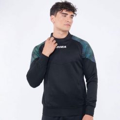 Kobieta Bieganie Kurtka Lekka z Kapturem Czarny-Zielony Tiffany. Czarne kurtki damskie Legea, xl, bez wzorów, z bawełny, z kapturem. Za 128.00 zł.