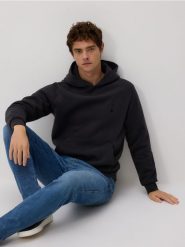 Bluza z nadrukiem na plecach - szary. Szare bluzy bez kaptura męskie Reserved, l, z bawełny. Za 149.99 zł.