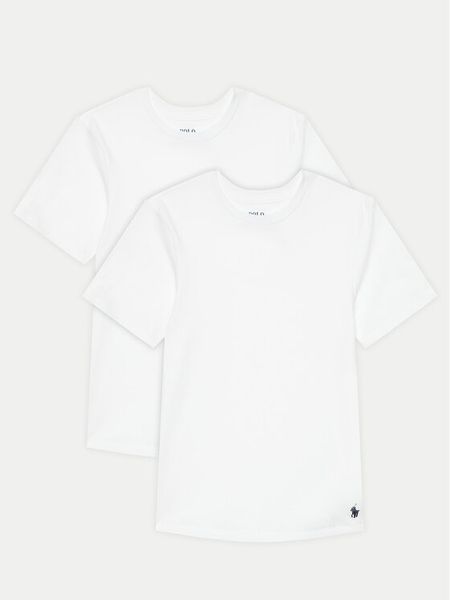 Polo Ralph Lauren Komplet t-shirtów 9P5006 Biały Regular Fit. Białe t-shirty chłopięce Polo Ralph Lauren, bez wzorów, z bawełny, bez ramiączek. Za 137.99 zł.