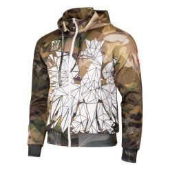 Bluza sportowa męska EXTREME HOBBY POLSKA CAMO z kapturem. Brązowe bluzy sportowe męskie EXTREME HOBBY, bez wzorów, z poliesteru, sportowe, bez kołnierzyka, bez ramiączek. Za 259.00 zł.