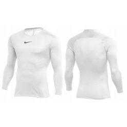 Koszulka termoaktywna do piłki nożnej męska Nike Dry Park sportowa. Białe bielizna termoaktywna męska Nike, m, bez wzorów. Za 88.00 zł.