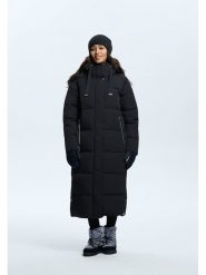LUHTA Płaszcz zimowy "Heinis" w kolorze czarnym rozmiar: 42. Czarne płaszcze damskie Luhta, na zimę, bez wzorów, z puchu. Za 587.41 zł.