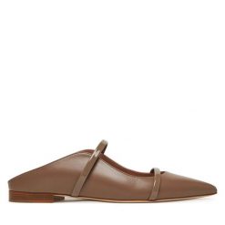 Klapki MALONE SOULIERS. Brązowe klapki damskie MALONE SOULIERS, bez wzorów, bez obcasa. Za 1,909.00 zł.