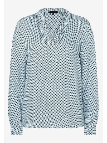 More & More Bluzka w kolorze niebiesko-białym rozmiar: 44. Białe bluzki damskie MORE & MORE, s, bez wzorów, z wiskozy, klasyczne, bez kołnierzyka, bez ramiączek. Za 86.99 zł.