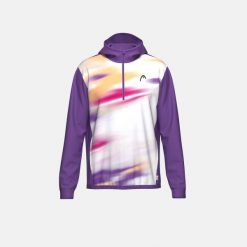 Bluza sportowa męska Head Topspin. Fioletowe bluzy sportowe męskie HEAD, bez wzorów, z materiału, biznesowe, bez kołnierzyka, bez ramiączek. Za 342.00 zł.
