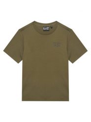 EA7 Emporio Armani T-Shirt 7B000020 AF10378 U7014 Zielony ciemny Regular Fit. Zielone t-shirty chłopięce EA7 Emporio Armani, bez wzorów, z bawełny, bez ramiączek. Za 179.99 zł.
