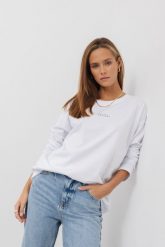 BLUZKA ERICA "BETTER TOGETHER" BIAŁA One size - Flawless. Białe bluzki sportowe damskie Flawless, uniwersalny, z bawełny, bez kołnierzyka, bez ramiączek. Za 132.00 zł.