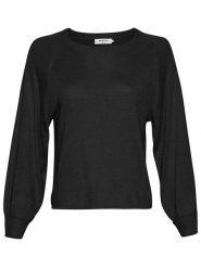 MOSS COPENHAGEN Sweter "Kobra" w kolorze czarnym rozmiar: XS/S. Czarne swetry klasyczne damskie MOSS COPENHAGEN, s, z wiskozy, bez kołnierzyka. Za 109.78 zł.