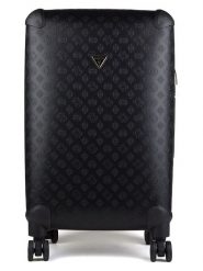 Guess Walizka w kolorze czarnym - 39 x 64 x 28 cm rozmiar: onesize. Czarne walizki Guess, z aplikacjami, z materiału. Za 790.67 zł.