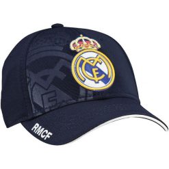 Czapka bejsbolowa Real Madrid. Niebieskie czapki męskie HOLIPROM, bez wzorów, sportowe. Za 99.00 zł.