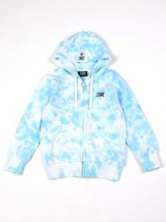 Bluza z kapturem Leone Tie Dye z zamkiem błyskawicznym dla chłopców. Niebieskie bluzy z kapturem męskie LEONE 1947 APPAREL. Za 126.26 zł.