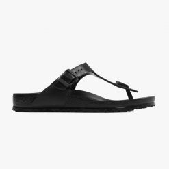Japonki damskie Birkenstock Gizeh EVA (128201). Czarne klapki damskie Birkenstock, bez wzorów, bez obcasa. Za 179.99 zł.
