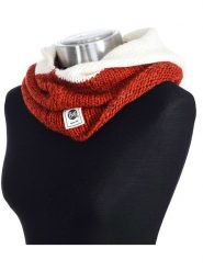 Buff Szal-koło w kolorze kremowo-czerwonym - dł. 55 cm rozmiar: onesize. Brązowe szaliki i kominy damskie Buff, bez wzorów, z materiału. Za 90.45 zł.