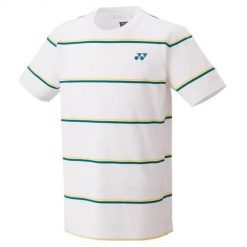 Koszulka sportowa męska Yonex Practice. Białe t-shirty sportowe męskie YONEX, l, z tkaniny, bez ramiączek, na fitness i siłownię. Za 294.00 zł.