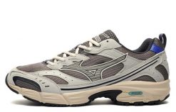 Buty Mizuno MXR Szare. Brązowe buty sportowe na co dzień męskie Mizuno, z materiału, bez zapięcia, trekkingowe. Za 439.99 zł.
