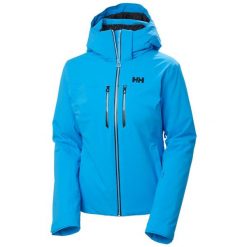 Damska kurtka narciarska Helly Hansen Alphelia Lifaloft. Niebieskie kurtki narciarskie i snowboardowe damskie Helly Hansen, bez wzorów, bez kaptura, narciarskie. Za 1,879.00 zł.