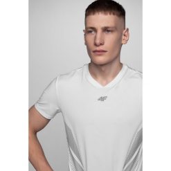 Koszulka piłkarska męska 4F Football Team TSMF292 - biały. Białe bielizna termoaktywna męska 4f, m, z dzianiny, bez ramiączek, do piłki nożnej. W wyprzedaży za 39.99 zł.