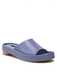 Gino Rossi Klapki 22SS17 Fioletowy. Fioletowe klapki damskie Gino Rossi, bez wzorów, ze skóry, bez obcasa. Za 299.99 zł.