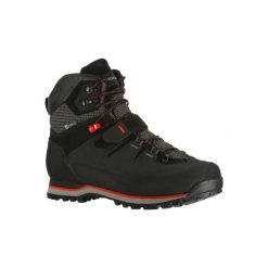 Buty trekkingowe wysokie TREK 700 męskie. Czarne buty trekkingowe męskie FORCLAZ, z kauczuku, bez zapięcia, trekkingowe. Za 499.99 zł.