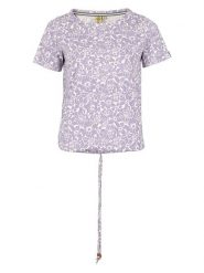 Roadsign Koszulka w kolorze fioletowo-kremowym rozmiar: M. Brązowe bluzki damskie Roadsign, m, bez wzorów, z bawełny, bez kołnierzyka, bez ramiączek. Za 43.99 zł.