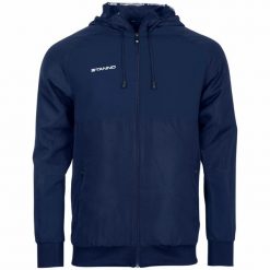 Bluza z kapturem Stanno Centro Micro. Niebieskie bluzy sportowe damskie STANNO, m, bez wzorów, bez ramiączek, z kapturem. W wyprzedaży za 203.50 zł.