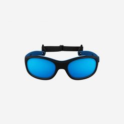 Okulary przeciwsłoneczne turystyczne dla dzieci Quechua MH K500 - kat. 4. Niebieskie okulary przeciwsłoneczne dziecięce Decathlon. Za 59.99 zł.