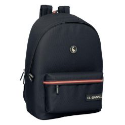 Plecak na Laptopa El Ganso Basics Czarny. Czarne plecaki damskie MBRANDS, bez wzorów. Za 187.30 zł.