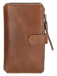 Micmacbags Skórzana torebka w kolorze jasnobrązowym na telefon - 9 x 15 x 3 cm rozmiar: onesize. Brązowe torebki klasyczne damskie micmacbags, bez wzorów, z materiału, bez dodatków. Za 48.16 zł.