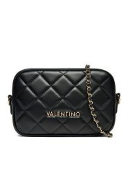 Valentino Torebka Ocarina VBS3KK51R Czarny. Czarne listonoszki damskie Valentino, bez wzorów, ze skóry, bez dodatków. Za 399.99 zł.